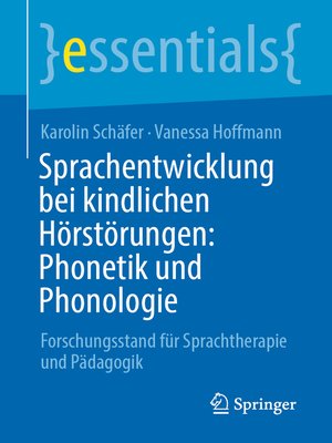 cover image of Sprachentwicklung bei kindlichen Hörstörungen